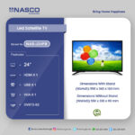 NASCO 24″ LED FHD Digital Satellite Television - Image 2