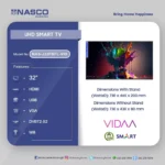 Nasco 32″ UHD Smart Flat Television - Image 3