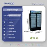 Nasco 1000Ltrs Display Fridge - Image 3