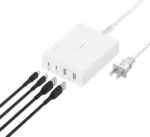 Belkin 108W USB-C Charger Gan 4-Port White 2M Cord
