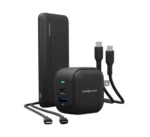 Powerology 5in1 Power Combo (PB + 38W WC + C to C + C to L) - Black